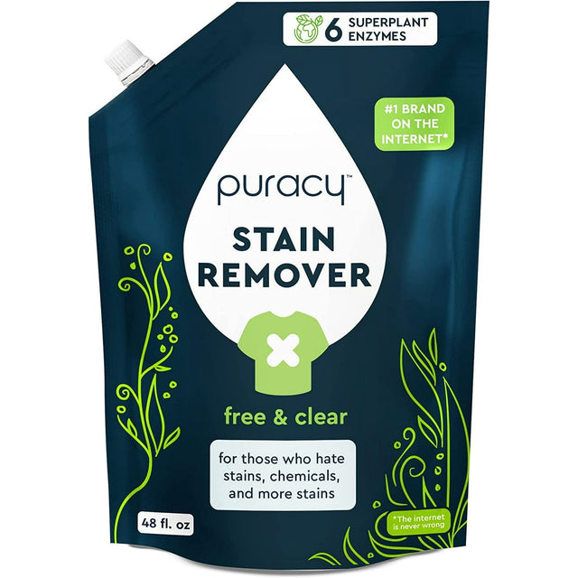 Laundry Stain Remover Refill, Free & Clear, 48 fl.oz. D5
